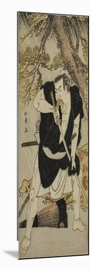 The Actor Nakamura Nakazo I as Ono Sadakuro in the Play Kanadehon Chushingura, C.1783-Katsukawa Shunsho-Mounted Giclee Print