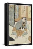 The Actor Nakamura Shikan as Magohachi of Takenozuka-Utagawa Toyokuni-Framed Stretched Canvas