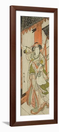 The Actor Nakamura Tomijuro I as Hangaku Gozen, Performed at the Nakamura Theater, C.1777-Katsukawa Shunsho-Framed Giclee Print