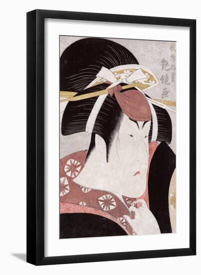 The Actor Nakayama Tomisaburo, Japanese Wood-Cut Print-Lantern Press-Framed Art Print