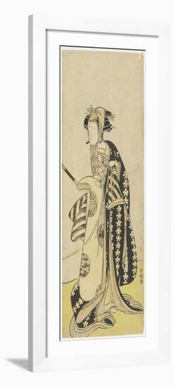 The Actor Onoe Matsusuke in a Female Role, 1760-1780-Katsukawa Shunsho-Framed Giclee Print