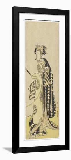 The Actor Onoe Matsusuke in a Female Role, 1760-1780-Katsukawa Shunsho-Framed Giclee Print