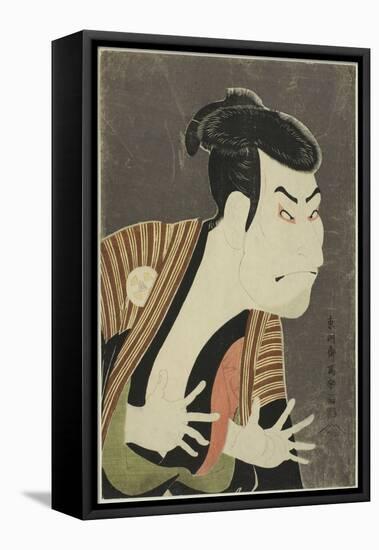 The Actor Otani Oniji III as Edobei, 1794-Toshusai Sharaku-Framed Stretched Canvas