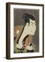 The Actor Otani Oniji III as Edobei, 1794-Toshusai Sharaku-Framed Giclee Print