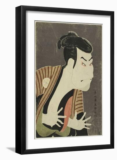 The Actor Otani Oniji III as Edobei, 1794-Toshusai Sharaku-Framed Giclee Print