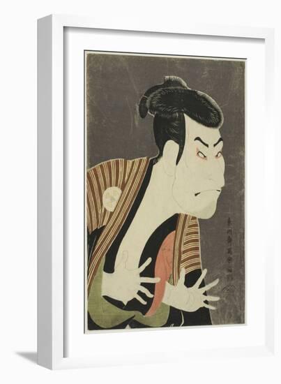 The Actor Otani Oniji III as Edobei, 1794-Toshusai Sharaku-Framed Giclee Print