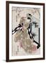 The Actor Segawa Kikunojo as Hashihime, Japanese Wood-Cut Print-Lantern Press-Framed Art Print