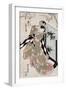 The Actor Segawa Kikunojo as Hashihime, Japanese Wood-Cut Print-Lantern Press-Framed Art Print