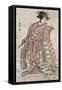 The Actor Segawa Kikunojo, Japanese Wood-Cut Print-Lantern Press-Framed Stretched Canvas