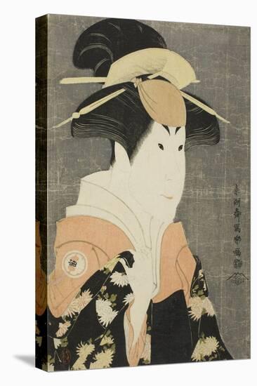 The Actor Segawa Tomisaburo II as Yadorigi, Wife of Ogishi Kurando, 1794-Toshusai Sharaku-Stretched Canvas