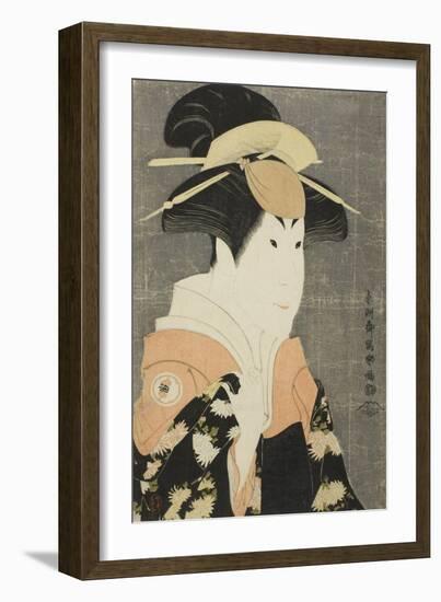 The Actor Segawa Tomisaburo II as Yadorigi, Wife of Ogishi Kurando, 1794-Toshusai Sharaku-Framed Giclee Print