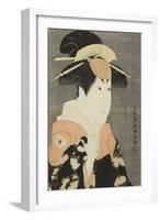The Actor Segawa Tomisaburo II as Yadorigi, Wife of Ogishi Kurando, 1794-Toshusai Sharaku-Framed Giclee Print