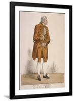 The Actor William Farren as Sir Peter Teazle, 1824-Richard Dighton-Framed Giclee Print