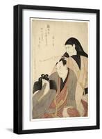 The Actors Ichikawa Ebizo (Danjuro V) and Arashi Hinasuke Ii, 1800-Utagawa Toyokuni-Framed Giclee Print