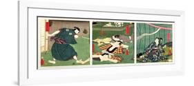 The Actors Ichikawa Kodanji IV as the Ghost of Koheiji-Utagawa Kunisada-Framed Giclee Print