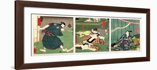 The Actors Ichikawa Kodanji IV as the Ghost of Koheiji-Utagawa Kunisada-Framed Giclee Print