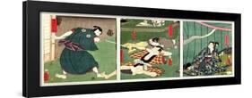 The Actors Ichikawa Kodanji IV as the Ghost of Koheiji-Utagawa Kunisada-Framed Giclee Print