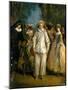 The Actors of the Commedia Dell'Arte-Nicolas Lancret-Mounted Giclee Print