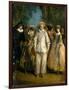 The Actors of the Commedia Dell'Arte-Nicolas Lancret-Framed Giclee Print