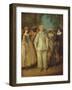 The Actors of the Commedia Dell'Arte-Nicolas Lancret-Framed Giclee Print