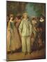 The Actors of the Commedia Dell'Arte-Nicolas Lancret-Mounted Giclee Print