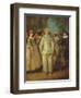 The Actors of the Commedia Dell'Arte-Nicolas Lancret-Framed Giclee Print