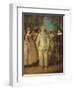 The Actors of the Commedia Dell'Arte-Nicolas Lancret-Framed Giclee Print