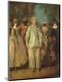 The Actors of the Commedia Dell'Arte-Nicolas Lancret-Mounted Giclee Print