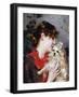 The Actress Rejane and Her Dog, C.1885-Giovanni Boldini-Framed Giclee Print