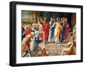 The Acts of the Apostles, the Mortlake Tapestries-Raphael-Framed Giclee Print