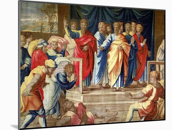 The Acts of the Apostles, the Mortlake Tapestries-Raphael-Mounted Giclee Print