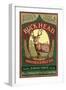 The Adirondacks, New York State - Buck Head Ale-Lantern Press-Framed Art Print