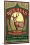 The Adirondacks, New York State - Buck Head Ale-Lantern Press-Mounted Art Print