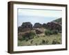 The Adlahuasi or the Temple of the Virgins of the Sun on the Island of the Moon, Lake Titicaca-null-Framed Giclee Print