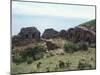 The Adlahuasi or the Temple of the Virgins of the Sun on the Island of the Moon, Lake Titicaca-null-Mounted Giclee Print