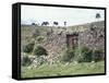 The Adlahuasi or the Temple of the Virgins of the Sun on the Island of the Moon, Lake Titicaca-null-Framed Stretched Canvas