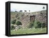 The Adlahuasi or the Temple of the Virgins of the Sun on the Island of the Moon, Lake Titicaca-null-Framed Stretched Canvas