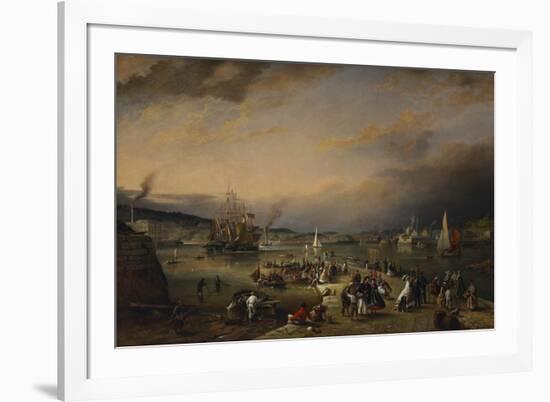 The Admiral's Hard, Stonehouse, Plymouth, 1865-Richard Bridges Beechey-Framed Giclee Print