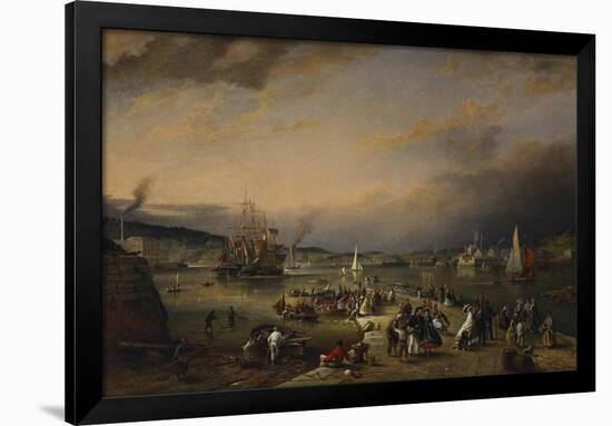 The Admiral's Hard, Stonehouse, Plymouth, 1865-Richard Bridges Beechey-Framed Giclee Print