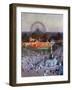 The Admiral Tegetthoff Monument at the Praterstern with the Ferris Wheel, Vienna-Heinrich Tomec-Framed Giclee Print