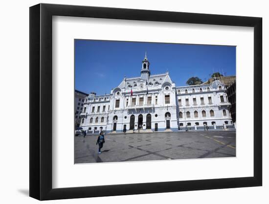 The Admiralty Building, Valparaiso, Chile-Peter Groenendijk-Framed Photographic Print