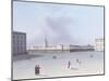 The Admiralty from the Winter Palace, Russian School (Early 19th Century)-null-Mounted Giclee Print