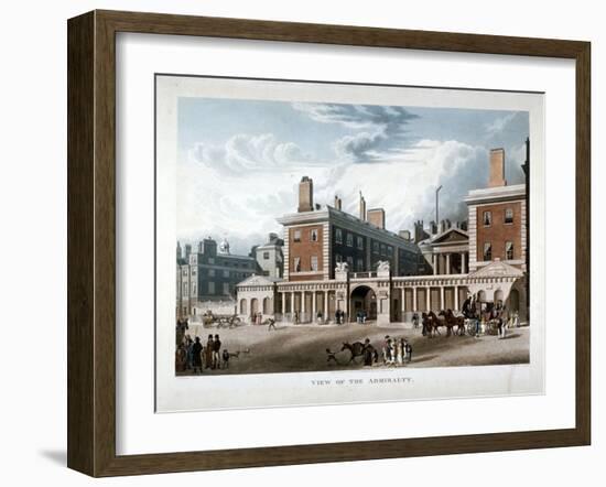 The Admiralty, Whitehall, Westminster, London, 1818-Joseph Constantine Stadler-Framed Giclee Print