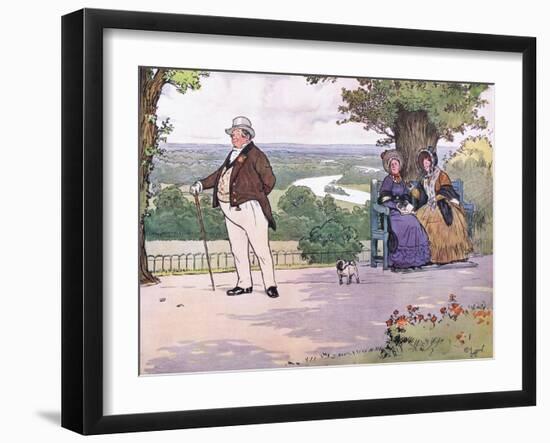 The Admiration of Numerous Elderly Ladies of Single Condition-Cecil Aldin-Framed Giclee Print