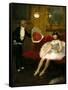 The Admirer, C.1877-79 (Oil on Canvas Mounted on Wood)-Jean Louis Forain-Framed Stretched Canvas