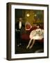 The Admirer, C.1877-79 (Oil on Canvas Mounted on Wood)-Jean Louis Forain-Framed Giclee Print