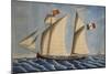 The Adolfo S, Italian Lugger, by Vincenzo Luzzo, 19th Century, Watercolor, Italy-null-Mounted Giclee Print