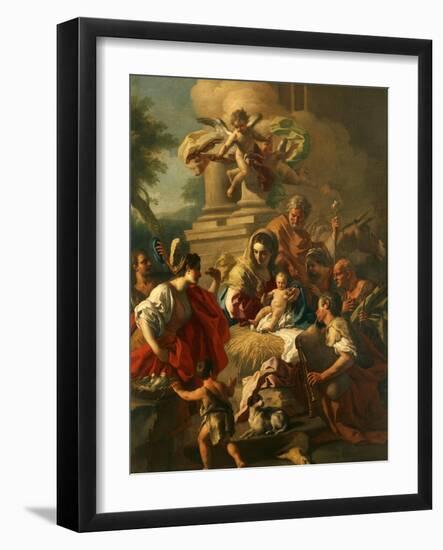 The Adoration of Shepherds-Francesco de Mura-Framed Giclee Print