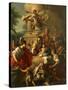 The Adoration of Shepherds-Francesco de Mura-Stretched Canvas