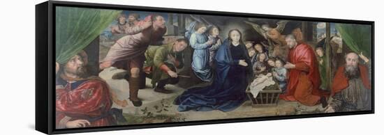 The Adoration of Shepherds-Hugo van der Goes-Framed Stretched Canvas